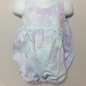 NWOT Purple/Blue Tie Dye Bubble Onesie 12-18m